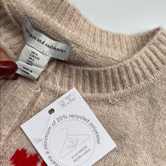 cupcakes & cashmere Beige Cardigan with Bows and Roses - Picture 10 of 12